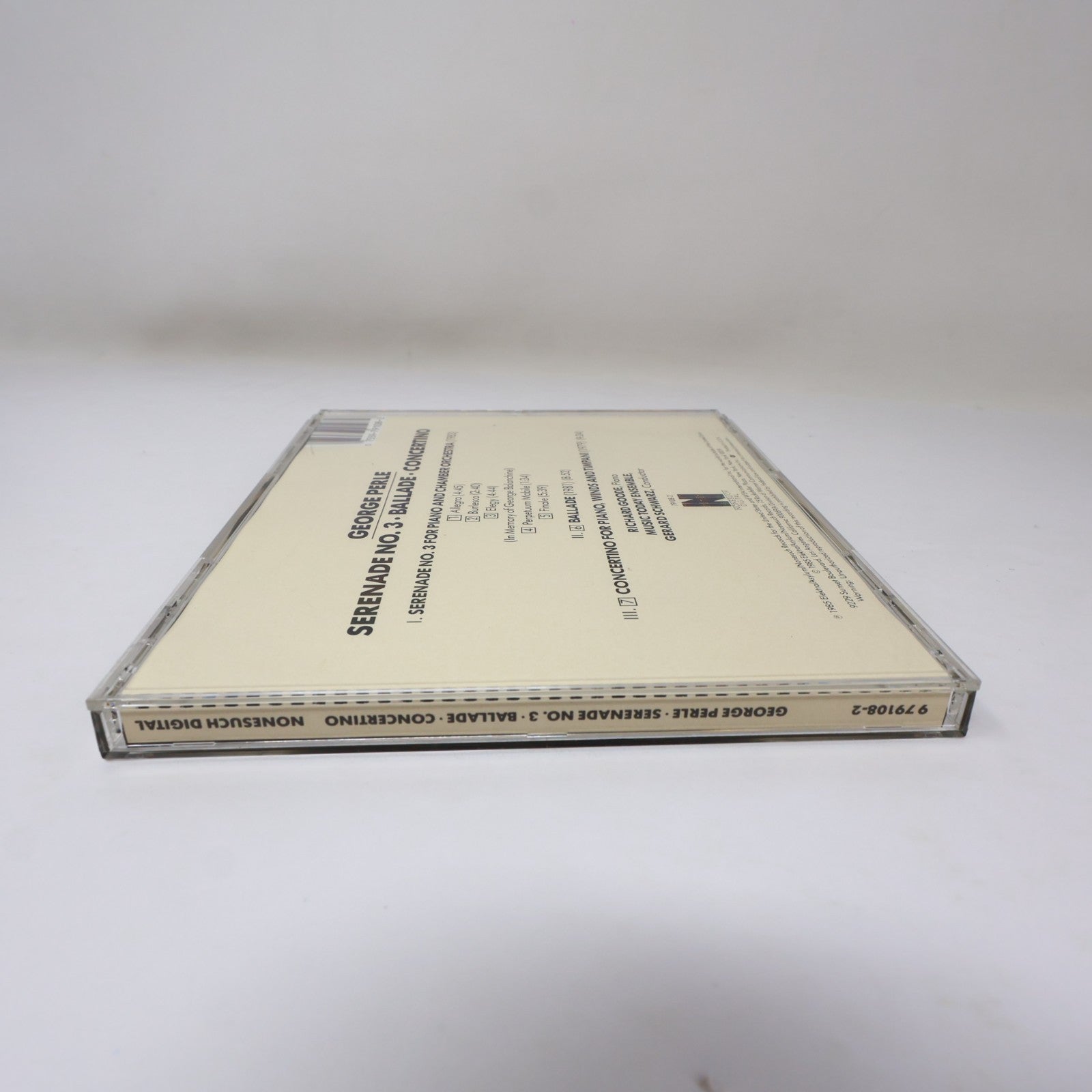 George Perle Serenade No. 3/Ballad/Concertino CD Gerard Schwarz/Richard Goode