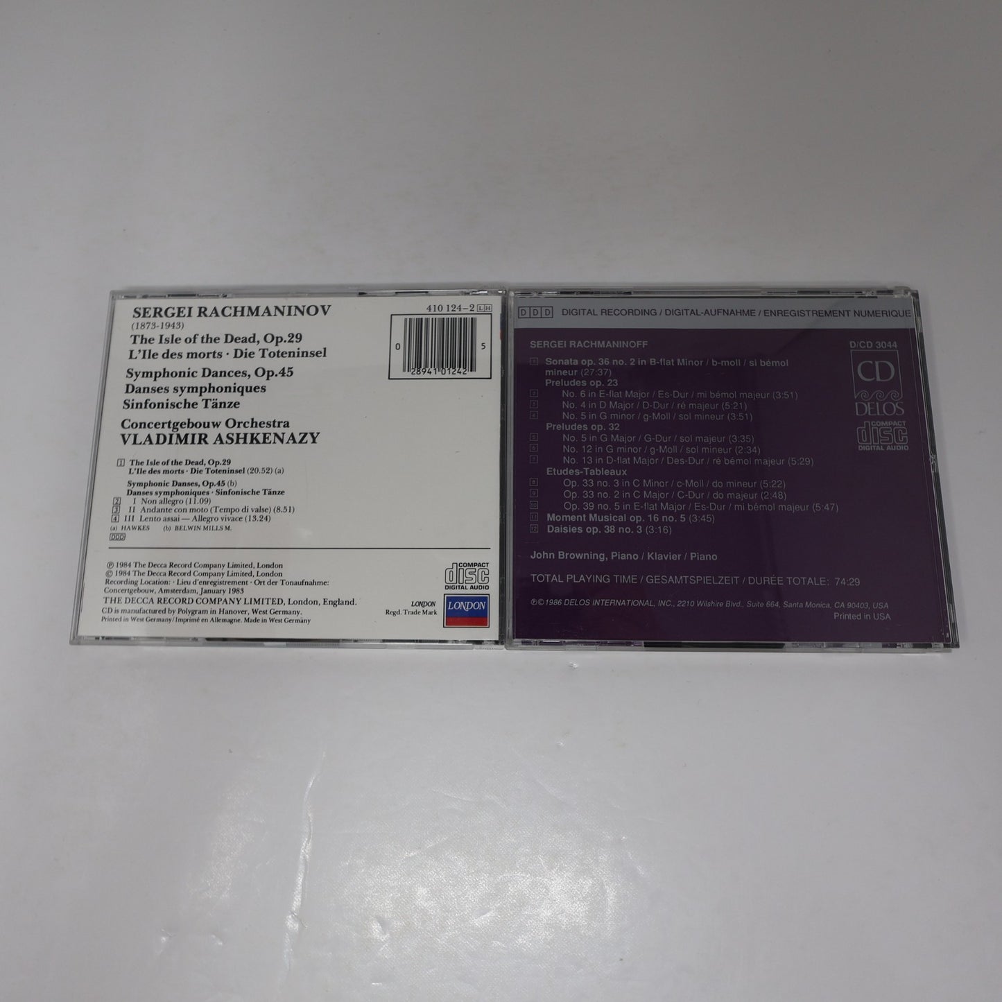 Rachmaninov 10 CD Lot Ashkenazy/John Browning/Helfgott/Haitink/Dutoit/Prévin