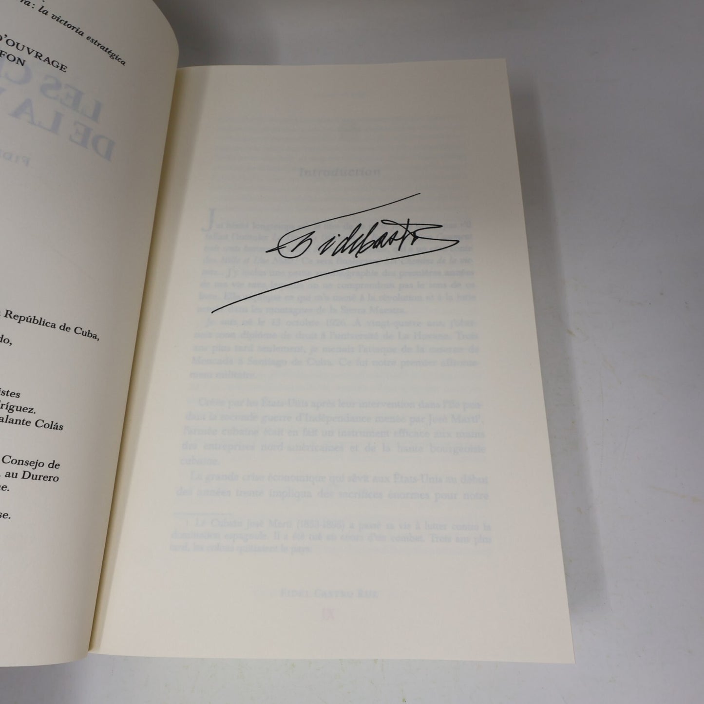 2012 Les Chemins de la Victoire Fidel Castro Biographie Politique Michel Lafon