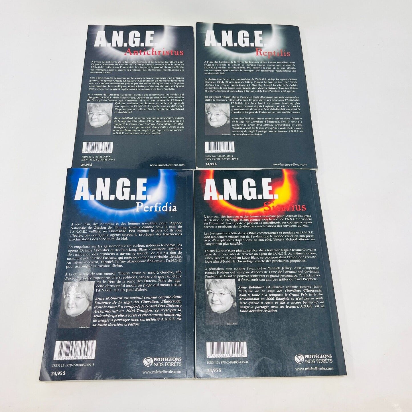 A.N.G.E #1-10 Série Complète Anne Robillard Antichristus Ange Lot de 10 Livres