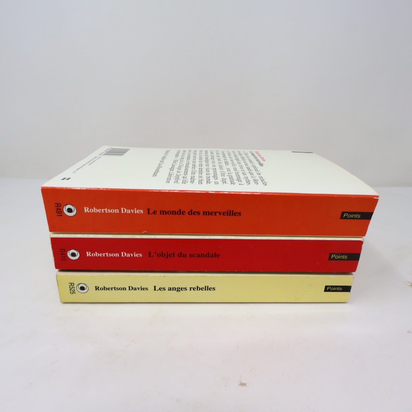 Robertson Davies Lot 3 Livres Anges Rebelles/Objet du Scandale Roman Canada PB