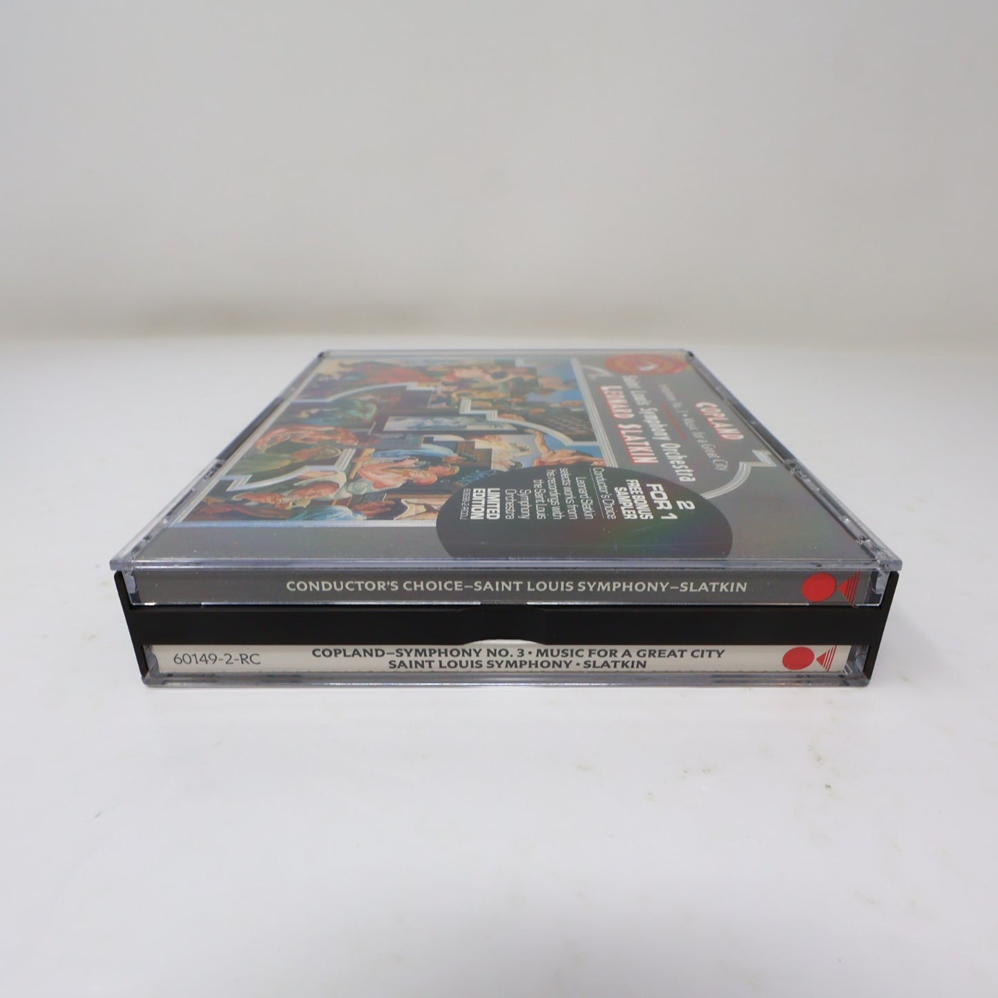 Aaron Copland Symphony No. 3/Music For a Great City CD Leonard Slatkin 1990