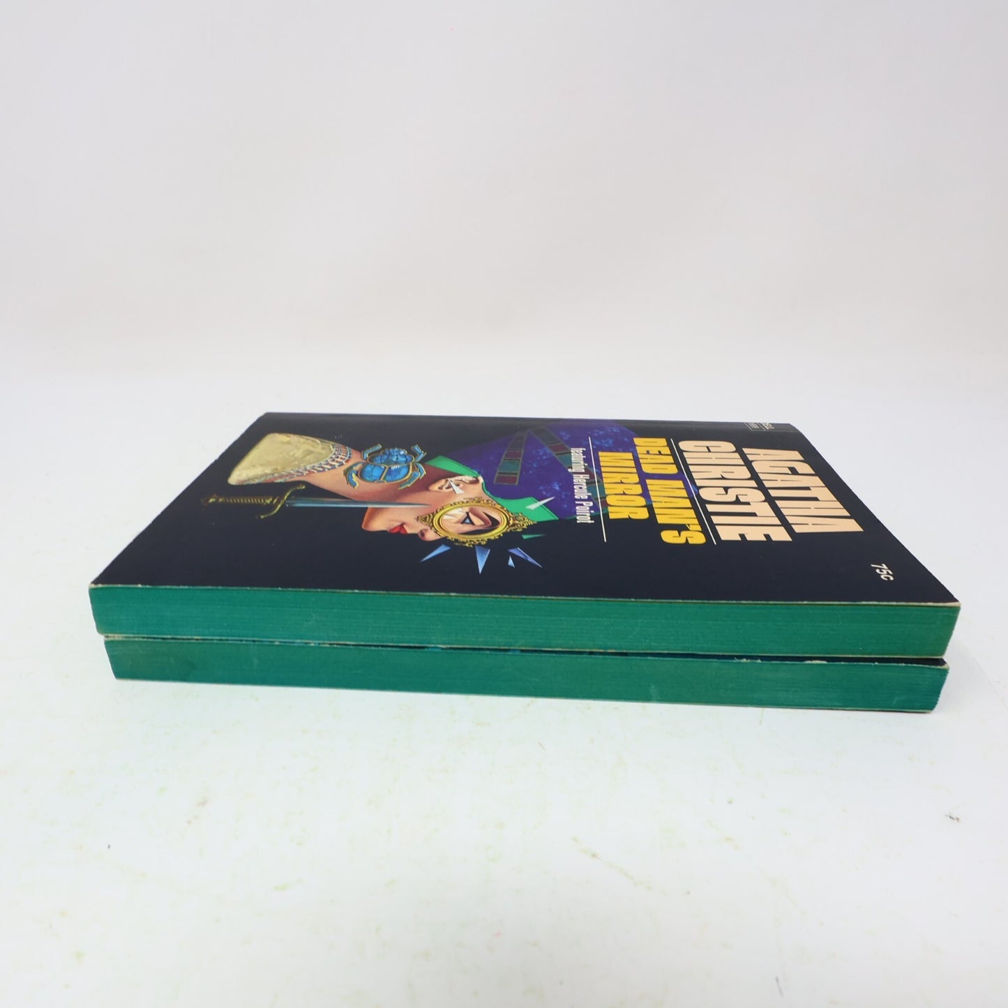Agatha Christie 2 Books Lot Poirot Appointment With Death/Dead Man's Mirror 1971
