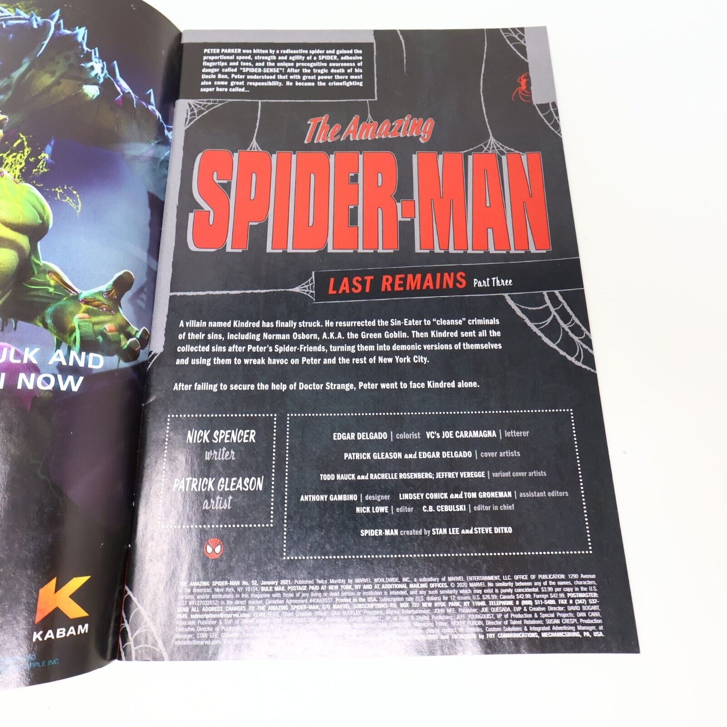 2021 Native American Heritage Month Cover The Amazing Spider-Man 52 Last Remains