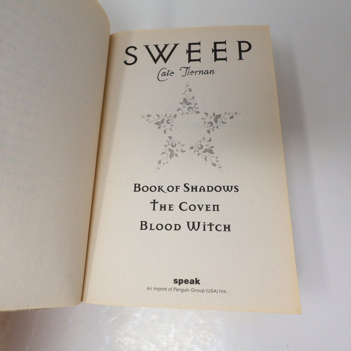 Sweep Book of Shadows & Dark Magick #1-2 Cate Tiernan Paperback Omnibus Speak