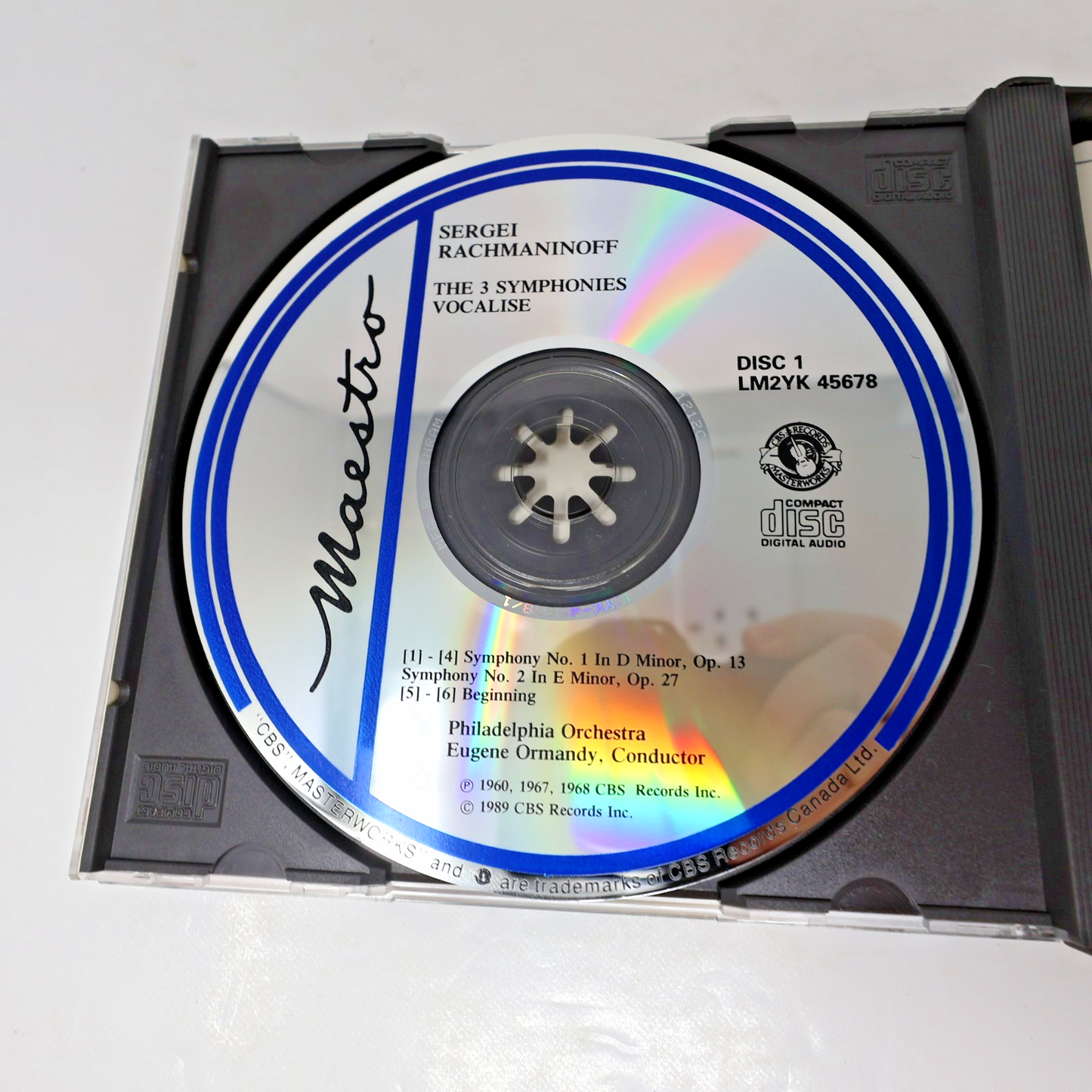 Rachmaninov Symphonies 1-2-3/Vocalise CD Eugene Ormandy/Philadelphia Masterworks