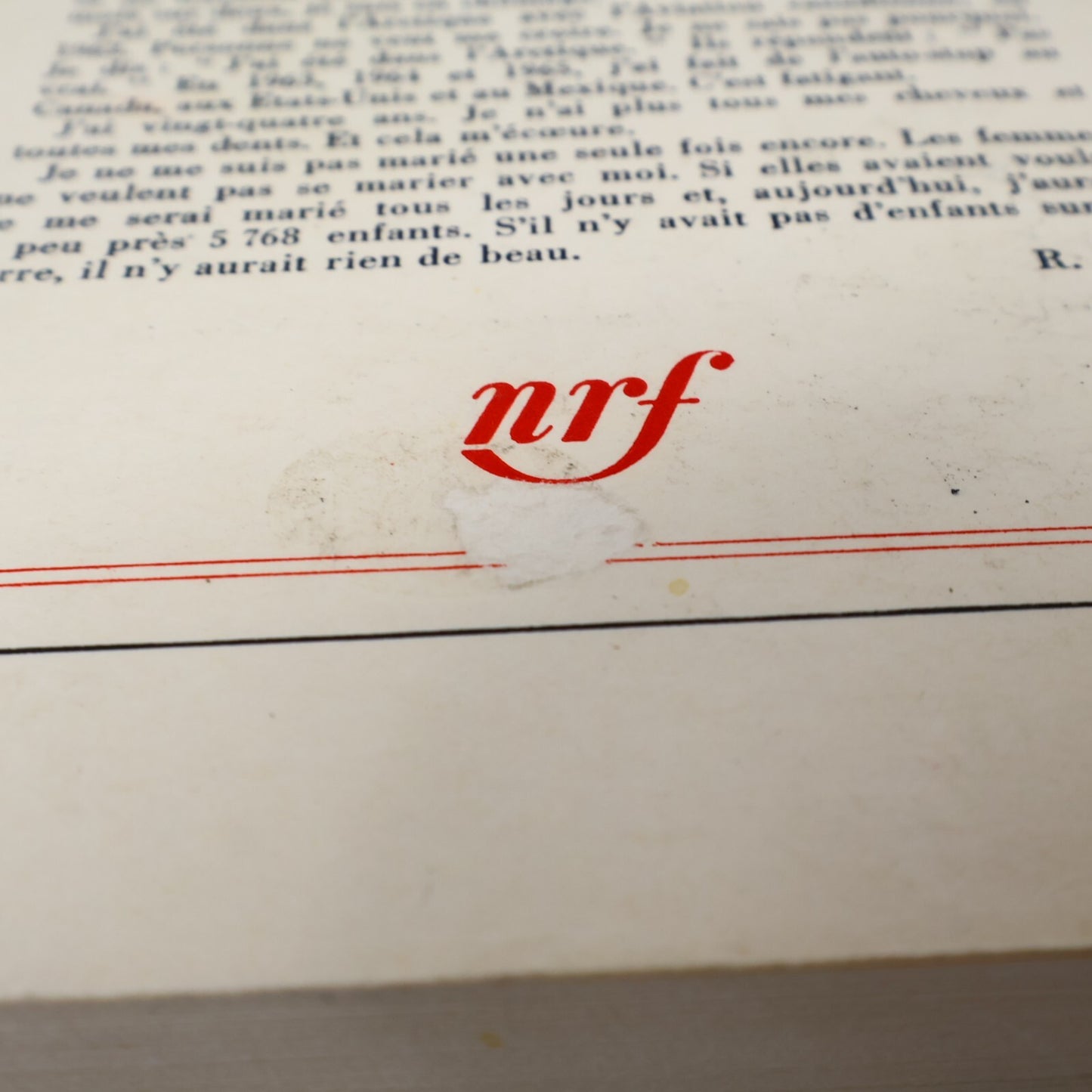 L'Avalée des Avalés Réjean Ducharme Gallimard/Nrf 1977 Littérature Québécoise PB
