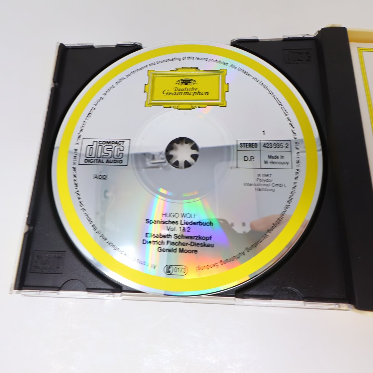 Hugo Wolf Spanisches Liederbuch CD 1967 Digitally Remastered Classical G. Moore