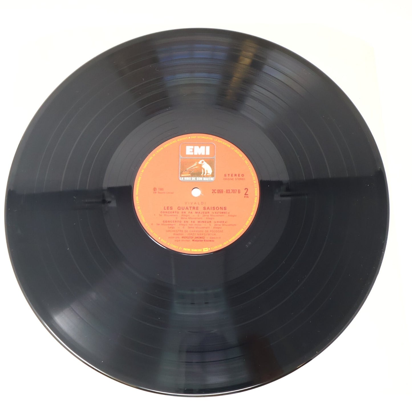 Jerzy Maksymiuk Vivaldi Les Quatre Saisons Orchestre Pologne Record C 059-03707