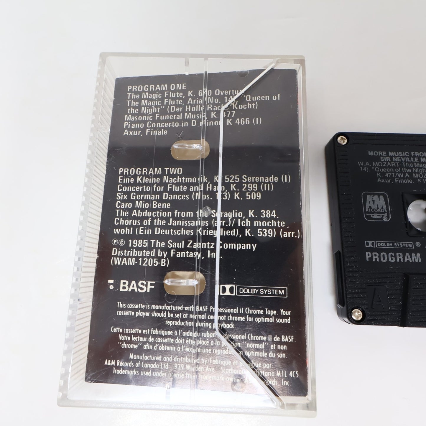 Amadeus/More Amadeus Original Movie Soundtrack 3 Cassettes Lot Neville Marriner