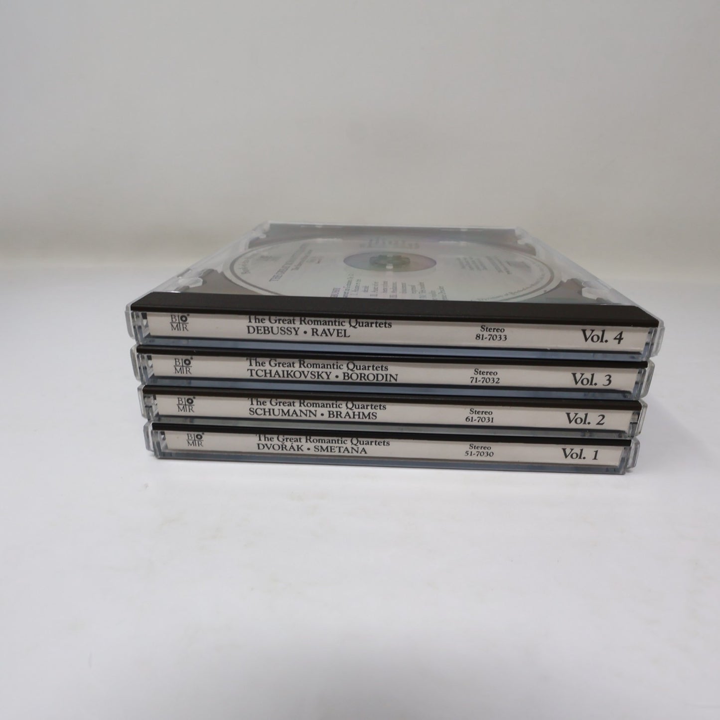 The Great Romantic Quartets #1-4 Book of The Month BMR 4 CD Lot Shumann/Brahms