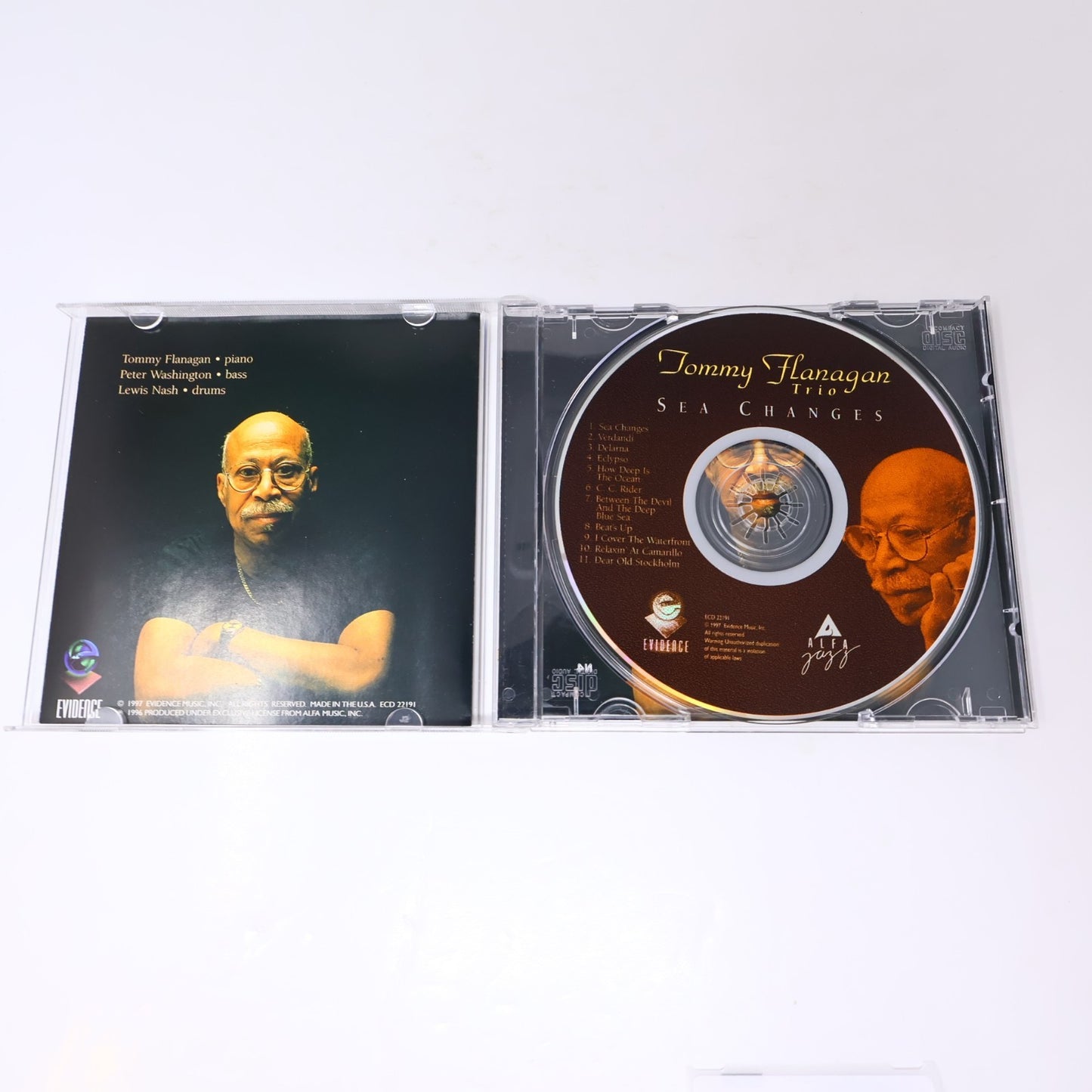 Tommy Flanagan Trio CD Sea Changes Jazz Evidence Verdandi/Delarna/Eclypso/Beat's
