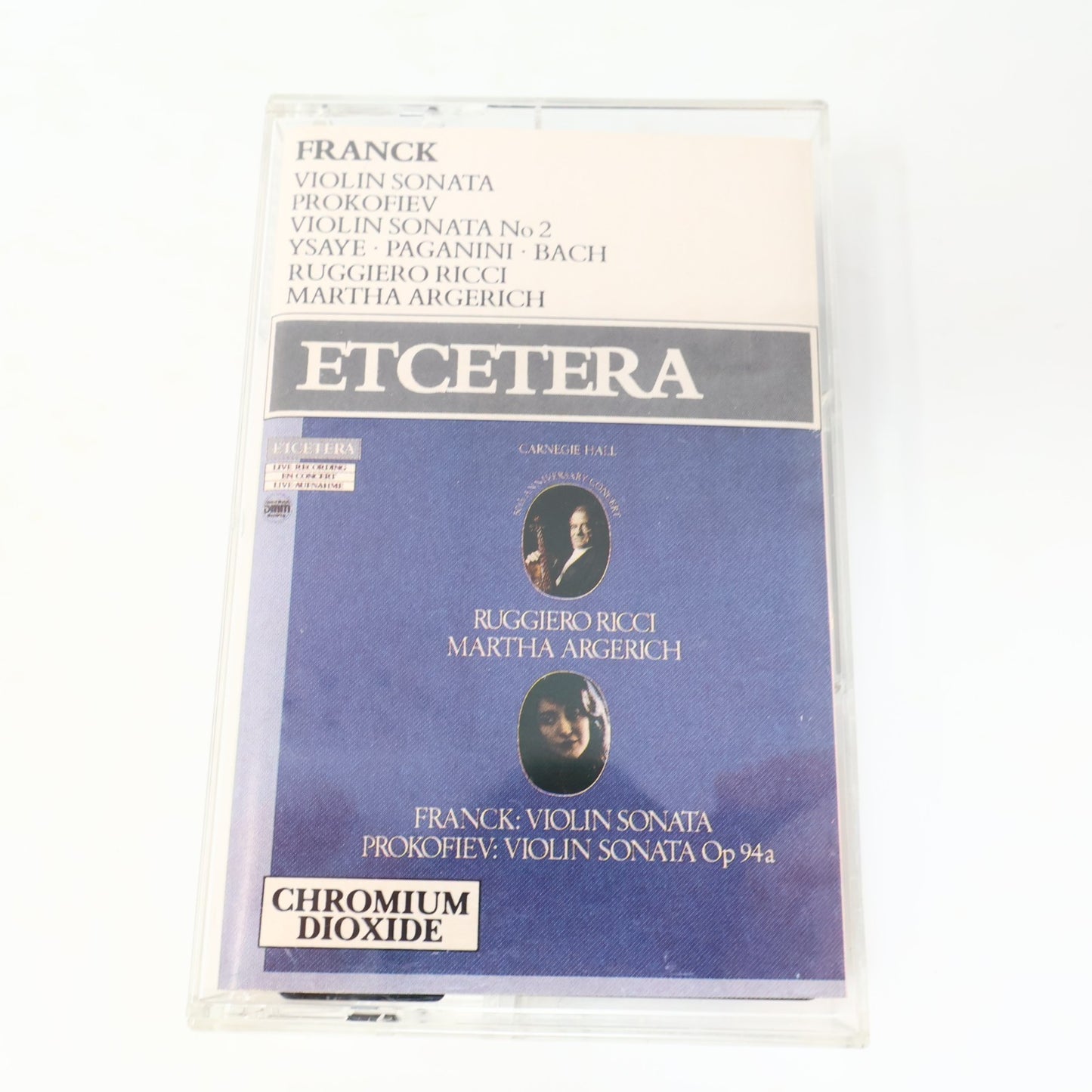 César Franck 2 Cassette Lot Symphony In D Minor/Violin Sonata Maazel/Prokofiev