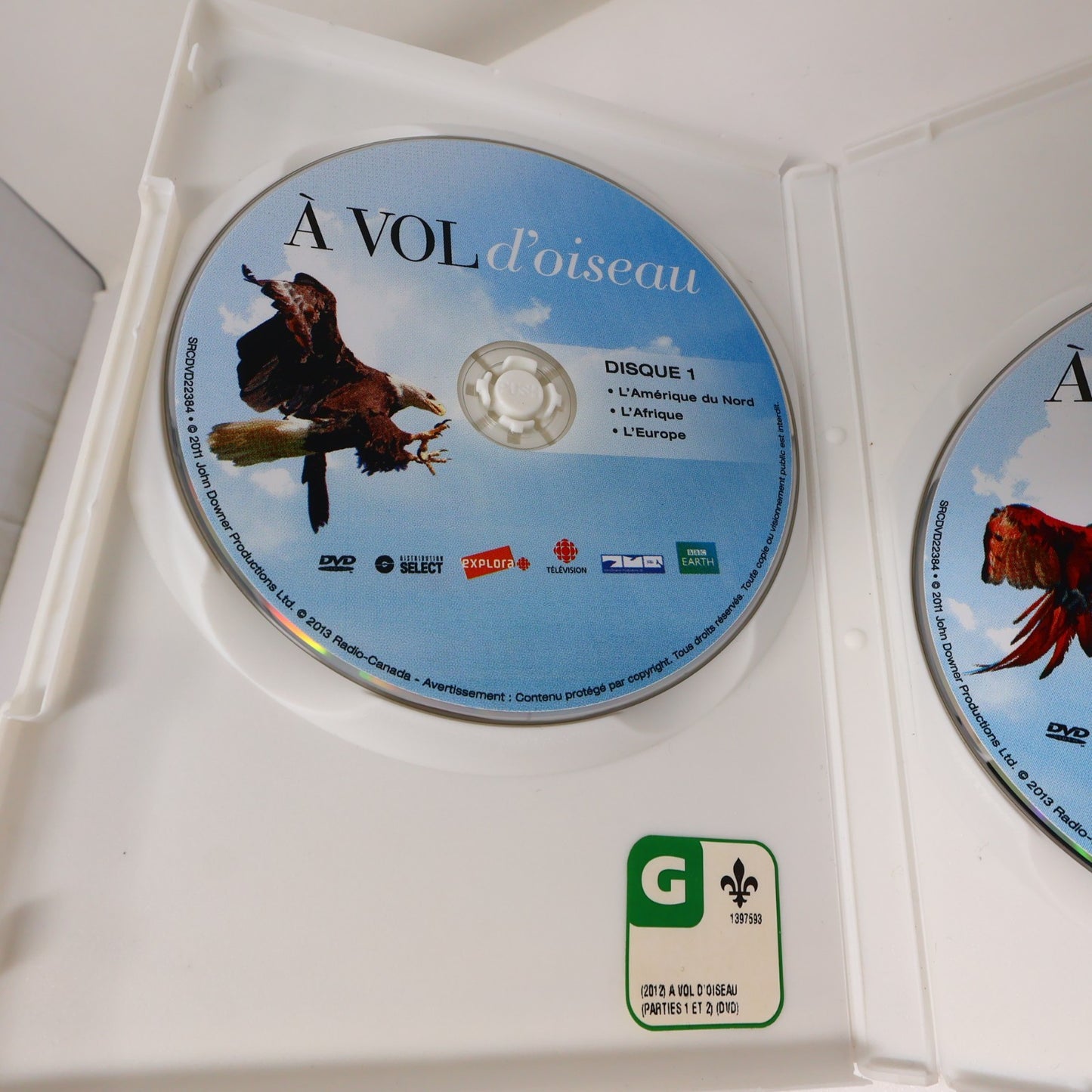 À Vol d'Oiseau Intégrale DVD BBC Earth Français/French Documentaire NTSC 16:9