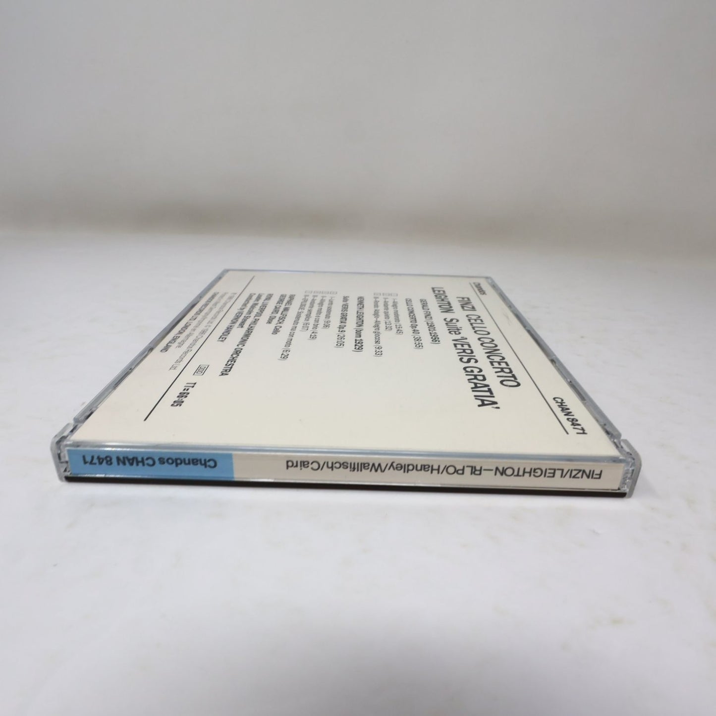 Finzi Cello Concerto Leighton Veris Gratia CD 1986 Classical Chandos Wallfisch