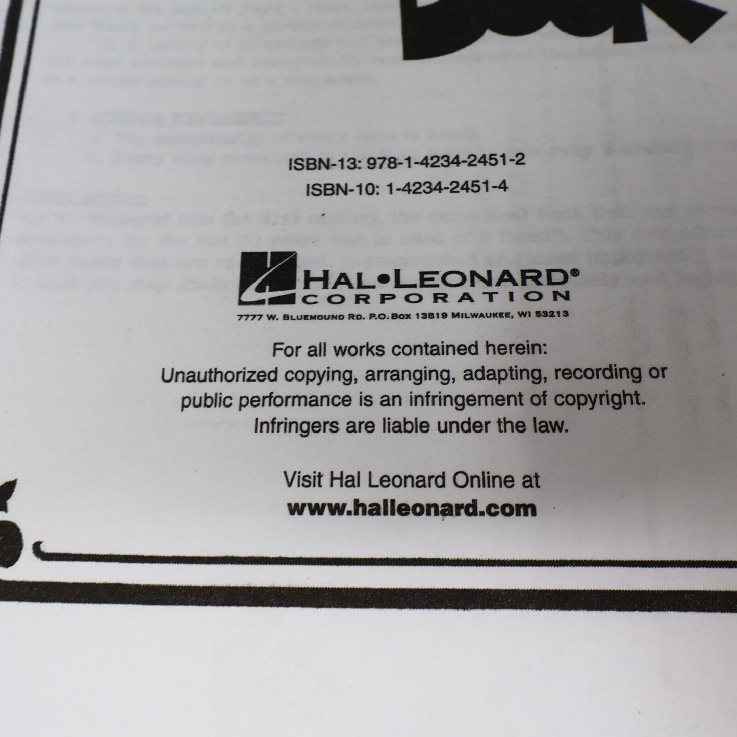 2007 The Real Book #1 Sixth Edition by Hal Leonard Corp Music Songbook Jazz PB
