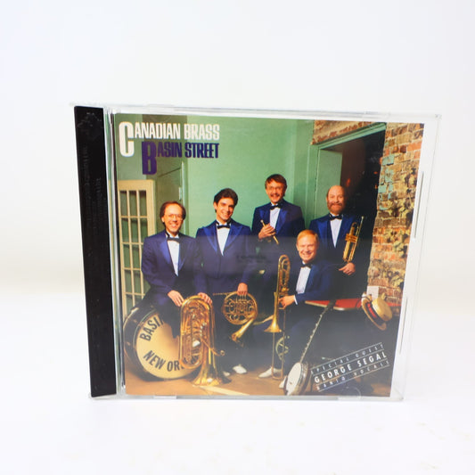 Basin Street CD Canadian Brass/George Segal CBS 1987 Jazz Classical MK 42367