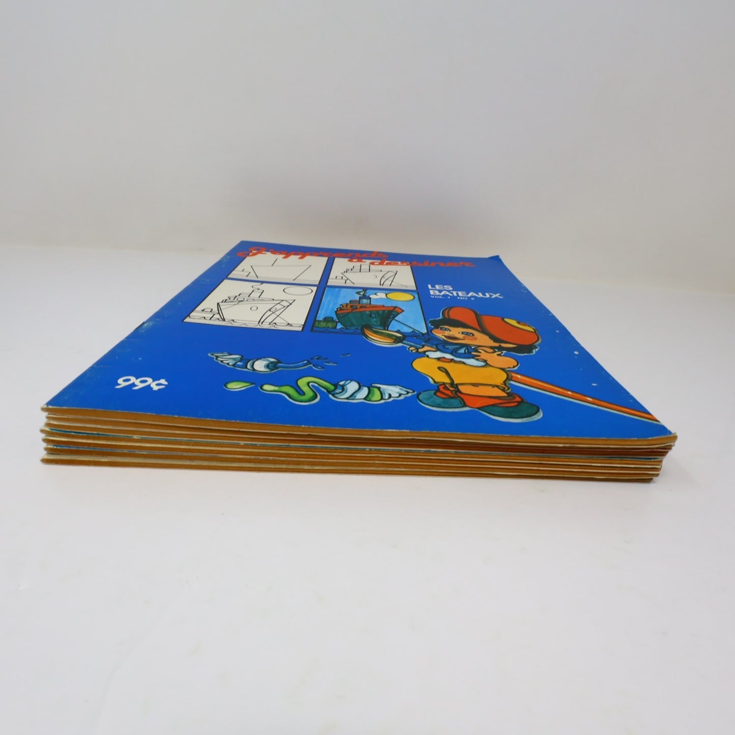 J'Apprends à Dessiner Lot 7 Livres à Colorier Québec Agenda Poissons/Espace 1984