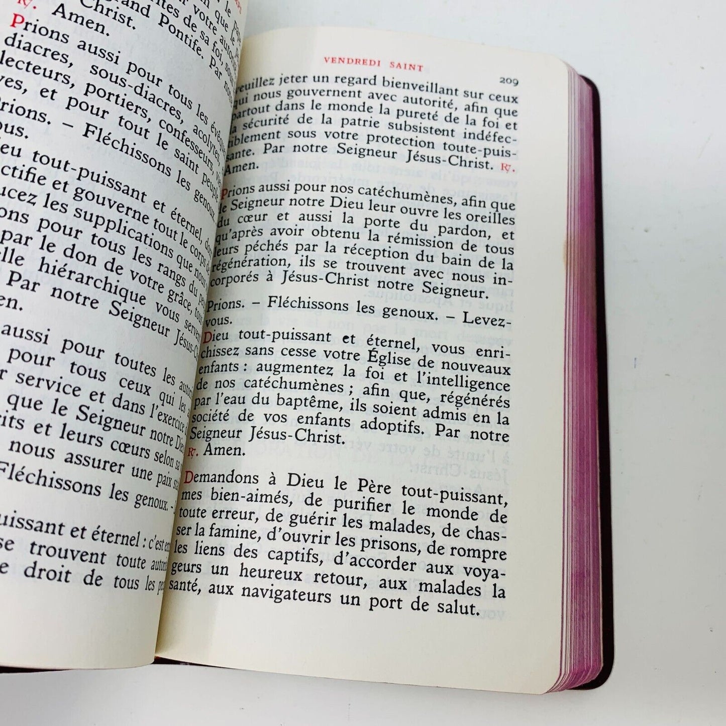 1959 Missel des Dimanches et Fêtes Dom Gérard Abbaye de Clervaux Français French