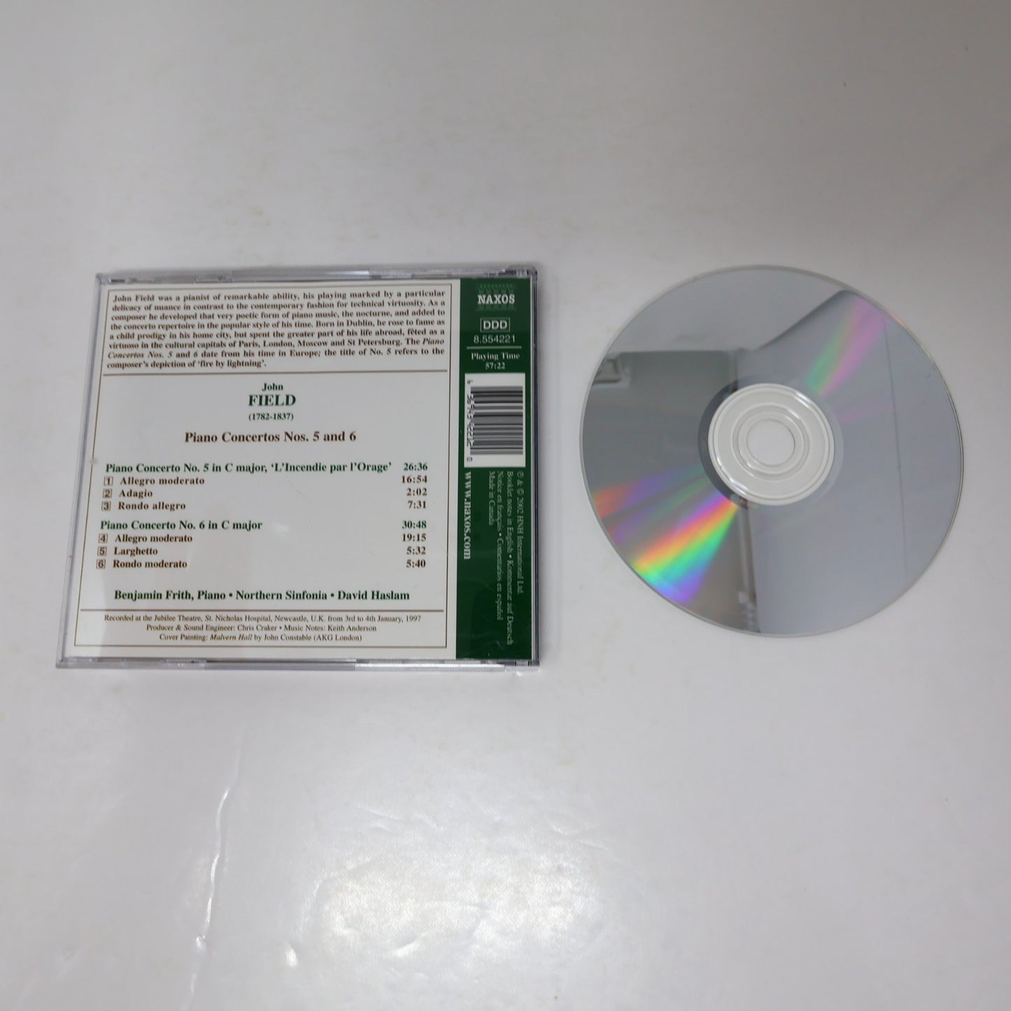 John Field CD Piano Concertos #5-6 Benjamin Frith/Northern Sinfonia/David Haslam