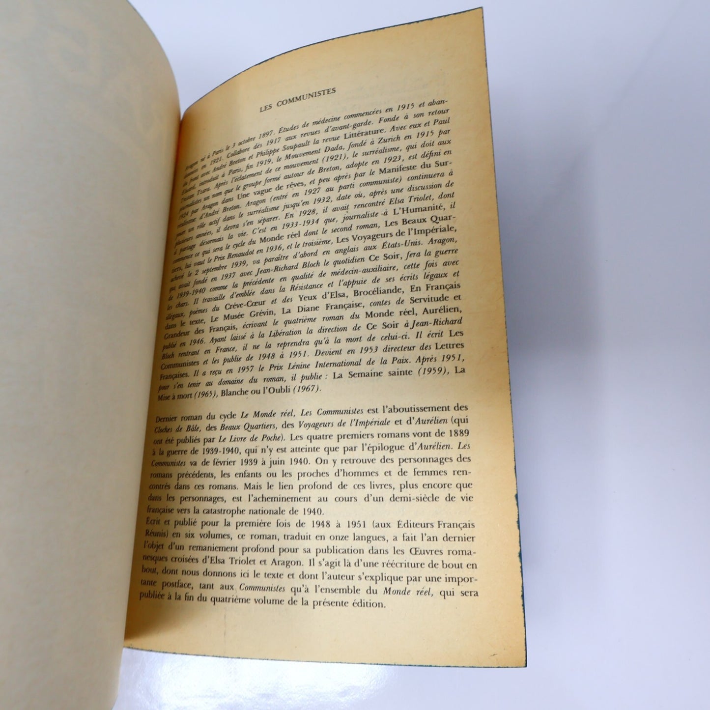 Aragon Lot 8 Livres Les Communistes 1-4/Aurélien/Beaux Quartiers/Cloches de Bâle