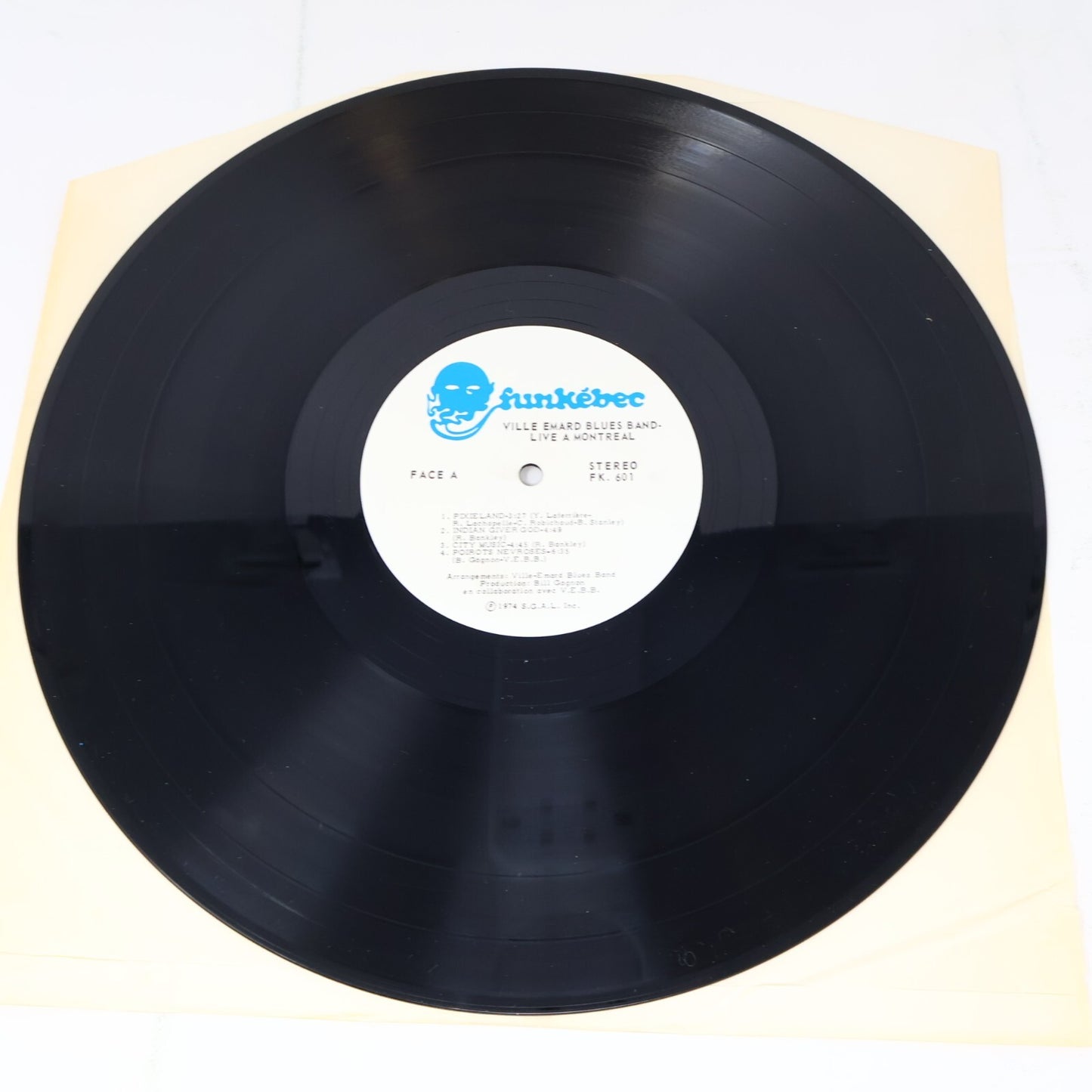 Ville Emard Blues Band Live À Montréal 1974 Disque 2x LP Record Vinyl Jazz/Rock