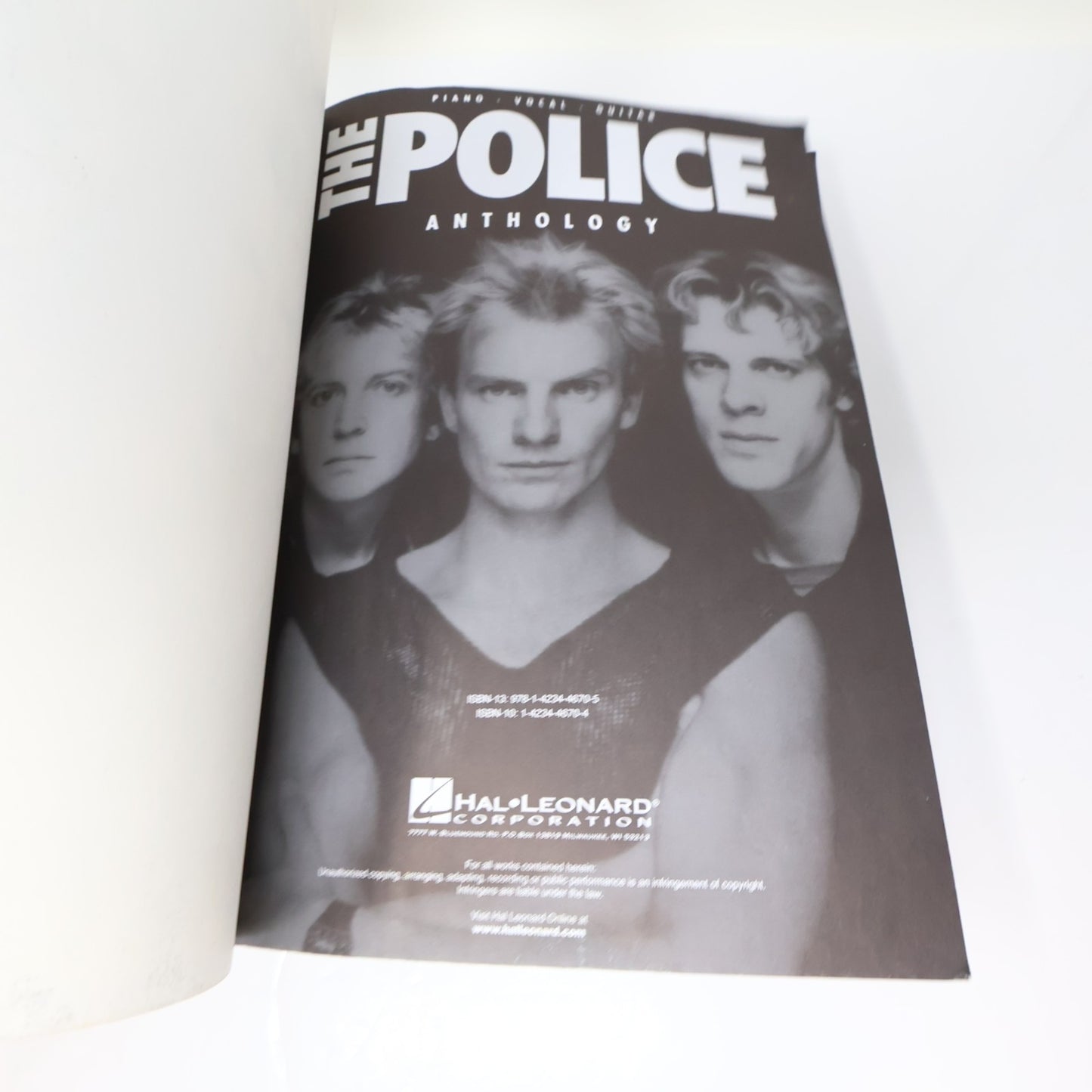The Police Anthology Songbook/Sheet Music Piano Vocal Guitar Paperback Roxanne