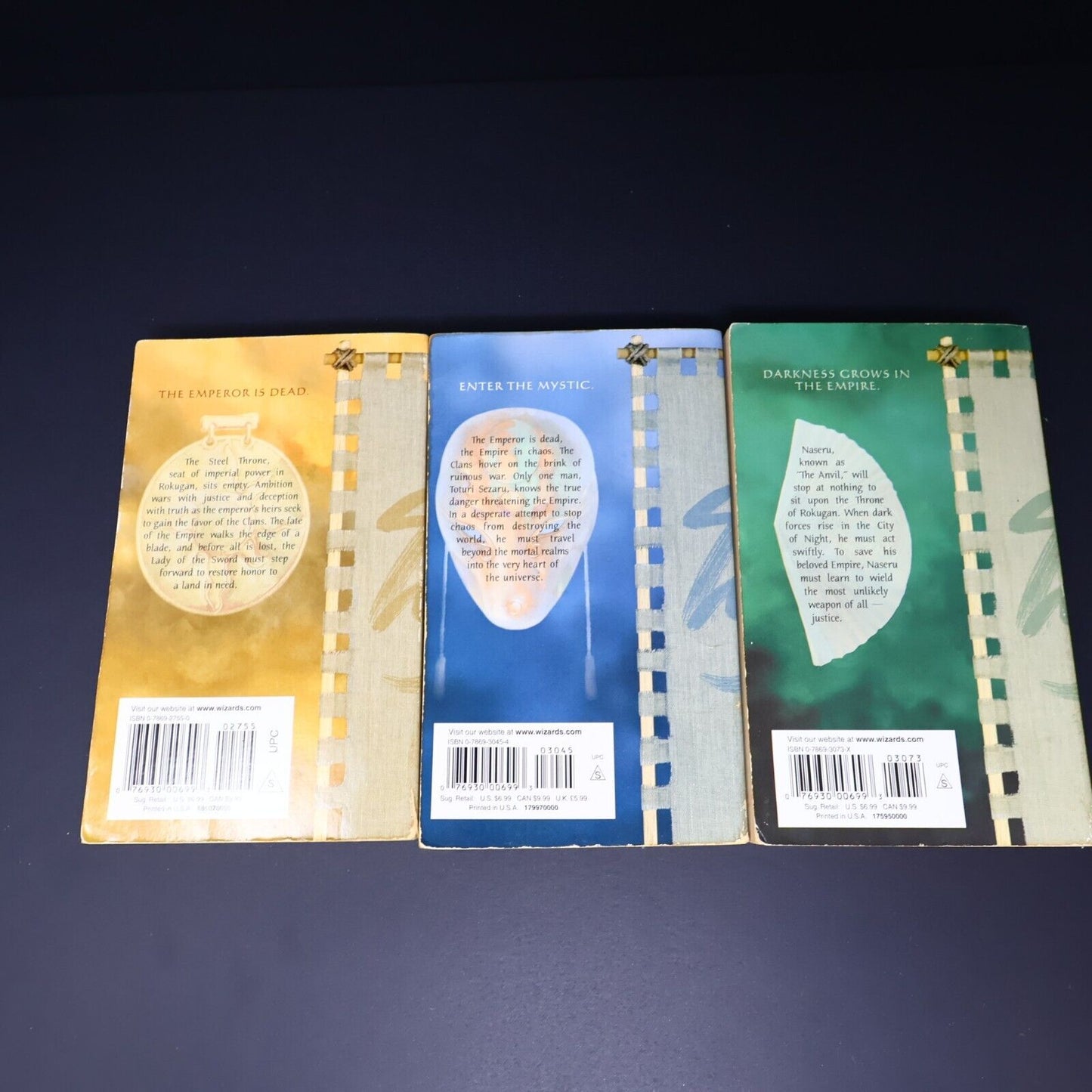 Lot 3 Books The Four Winds Saga #1 3-4 Soesbee/Wulf Legend of the Five Rings WOC