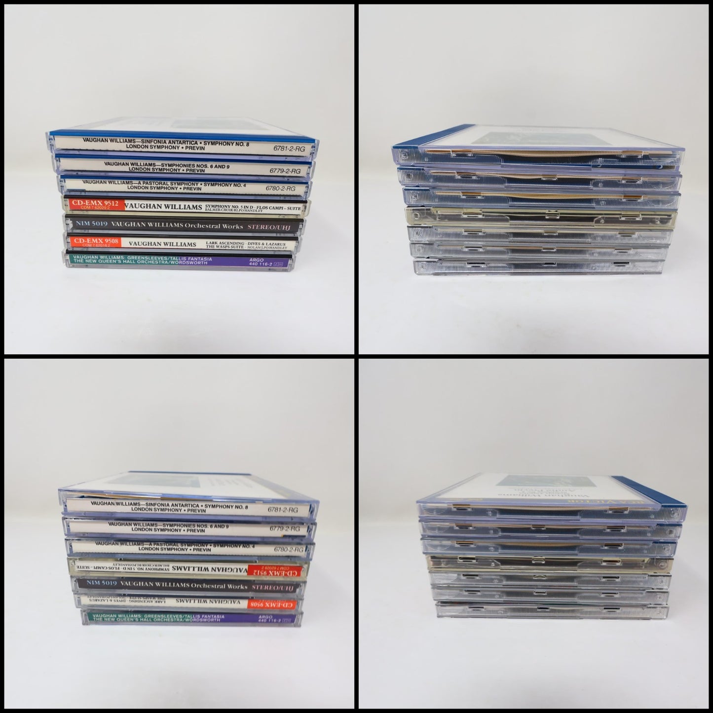 Ralph Vaughan Williams 7 CDs Lot Symphony #4-5-6 8-9/Sinfonia Antartica