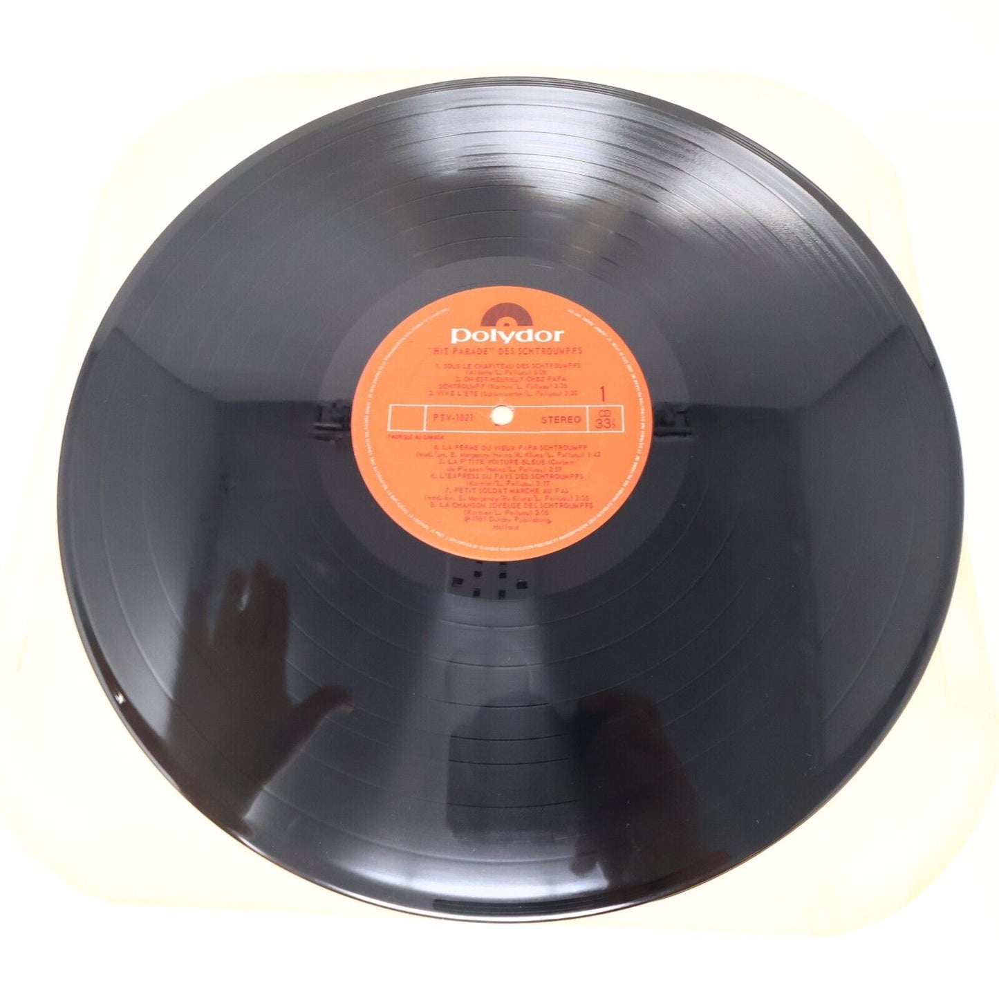 Hit Parade des Schtroumpfs Disque LP 1981 Enfant Français French Smurfs PTV-1021