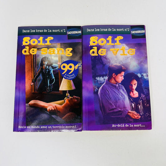 Cauchemars Dans les Bras de la Mort #1-2 Janice Harrel Lot Français Soif de Sang