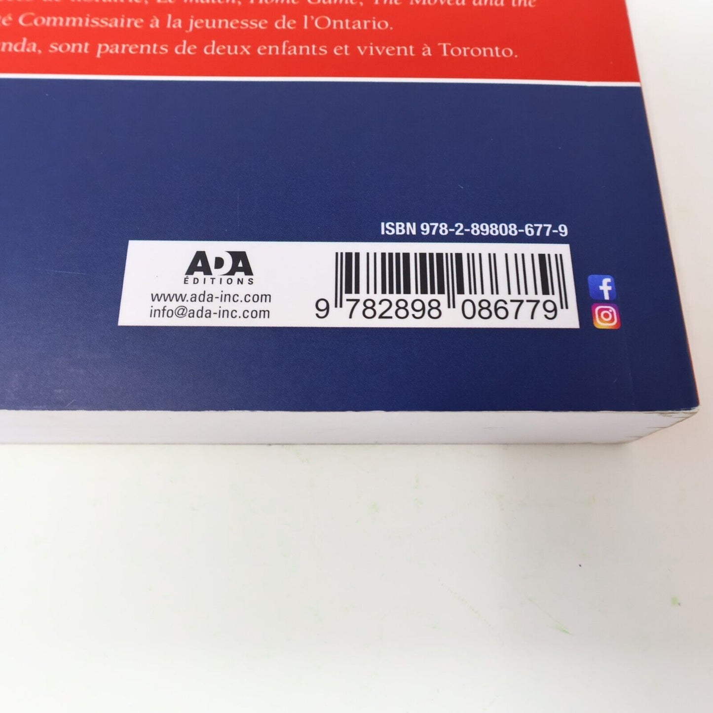 2020 Le Match Ken Dryden Hockey Sport ADA Français Paperback Livre 2020s French
