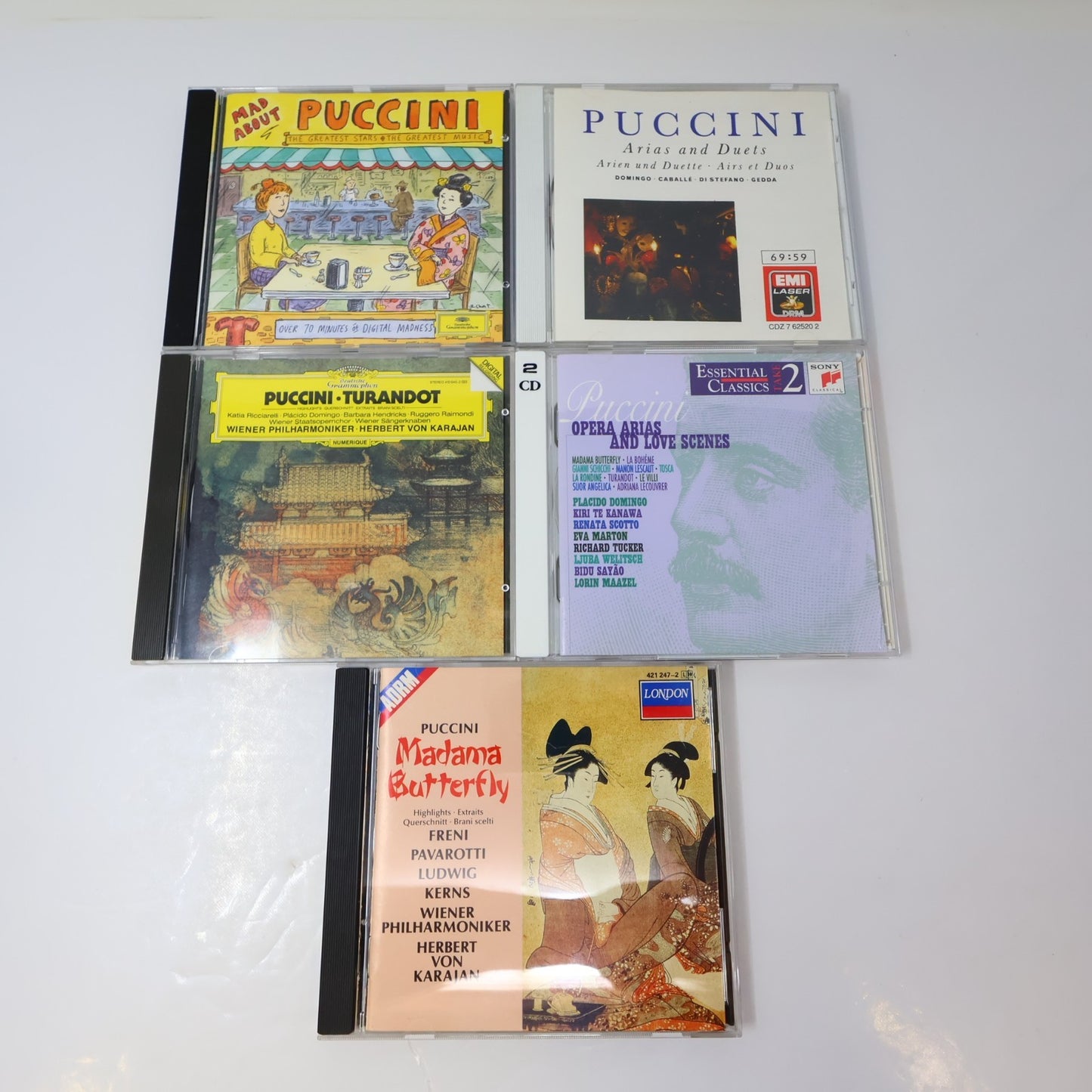 Giacomo Puccini 7 CDs Lot La Bohème/Tosca/Madama Butterfly Opera Classical