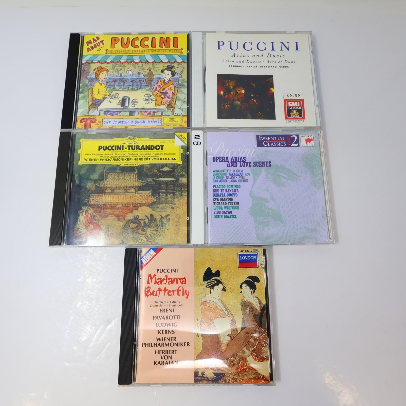 Giacomo Puccini 7 CDs Lot La Bohème/Tosca/Madama Butterfly Opera Classical