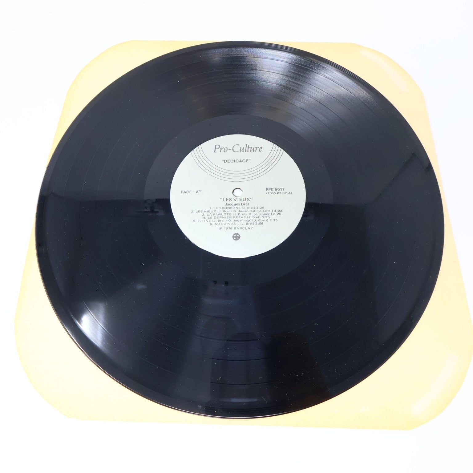 Jacques Brel Lot 11 Disques LP Record Les Vieux/L'Homme de la Mancha/J'Arrive