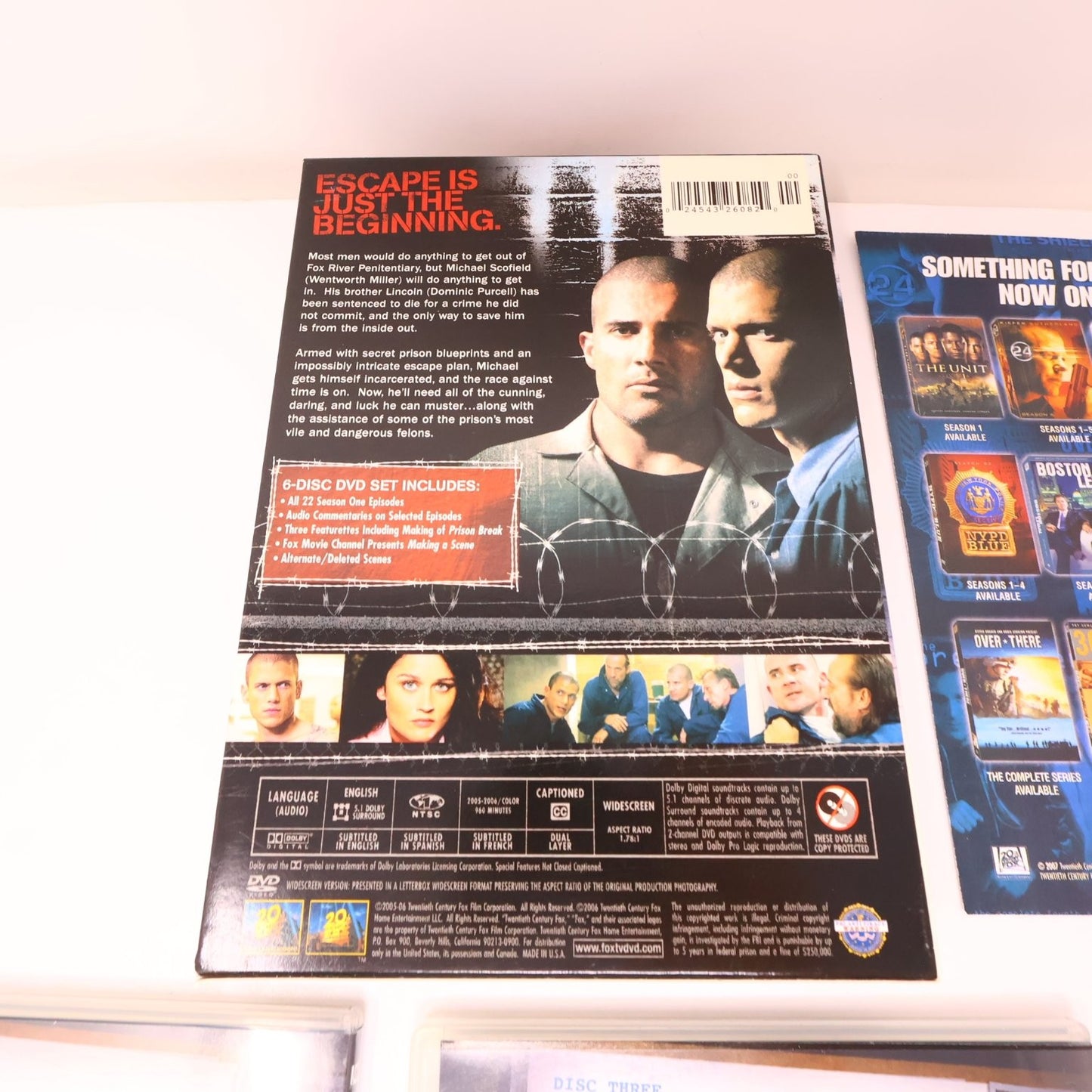 Prison Break Season 1-2 DVD Lot NTSC Region 1 Dominic Purcell/Wentworth Miller