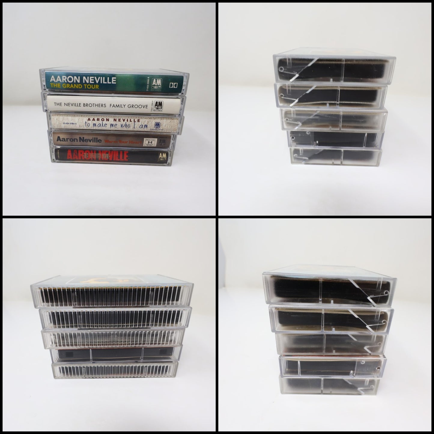 Aaron Neville 5 Cassettes Lot Tattooed Heart/To Make Me Who I Am/Warm Your Heart