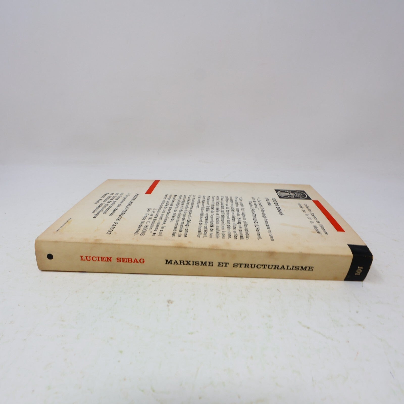 Marxisme et Structuralisme Lucien Sebag Petite Bibliothèque Payot 1967 Français