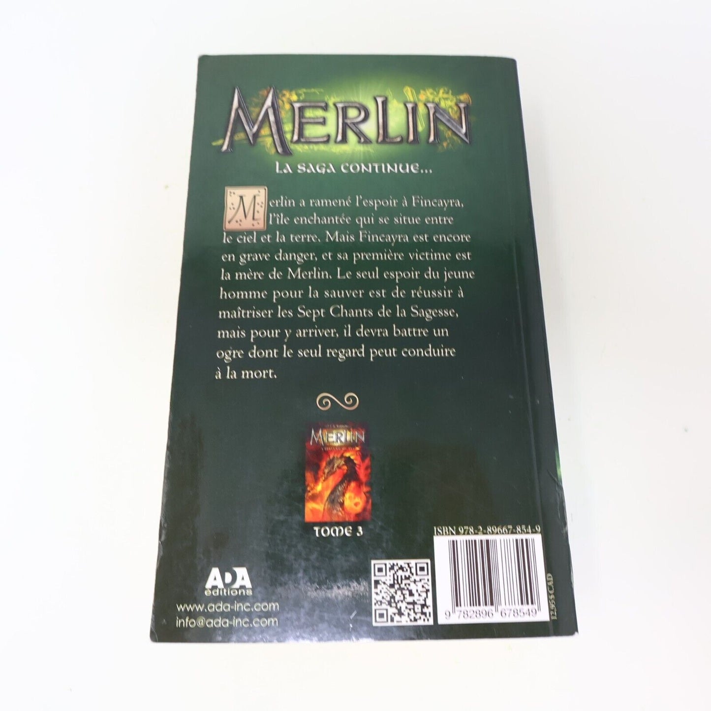 2013 Les Sept Chansons T. A. Barron Merlin #2 Ada Français Paperback Fantasy PB