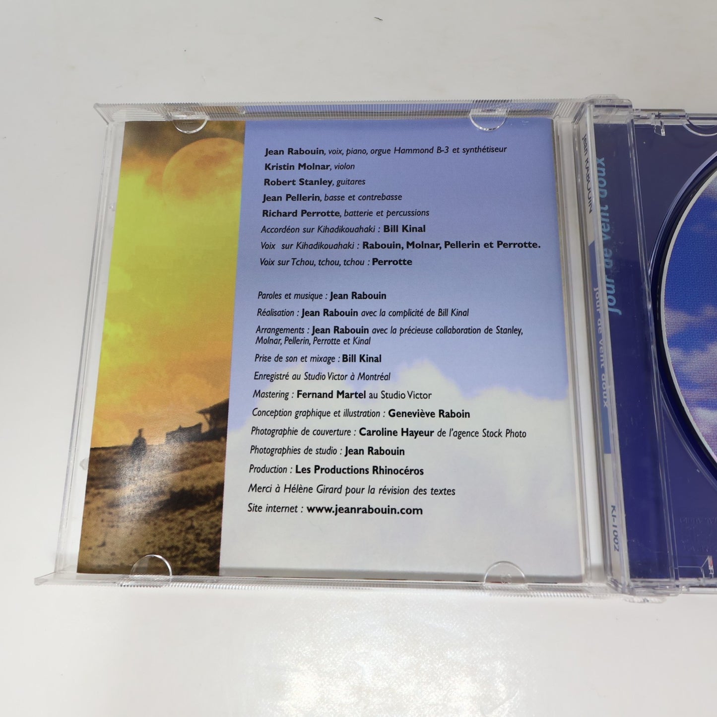 Jean Rabouin Jour De Vent Doux CD Kihadikouahaki/Ciel Noir/Amis A Vie/Voyageur