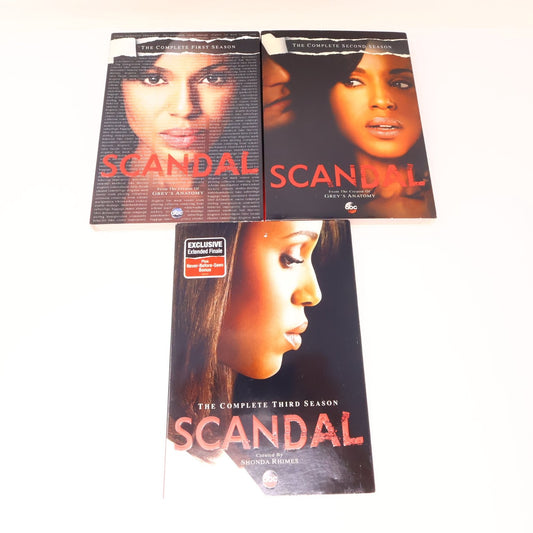 Scandal DVD Seasons #1-2-3 2012-2014 Kerry Washington Tested Region 1 NTSC ABC