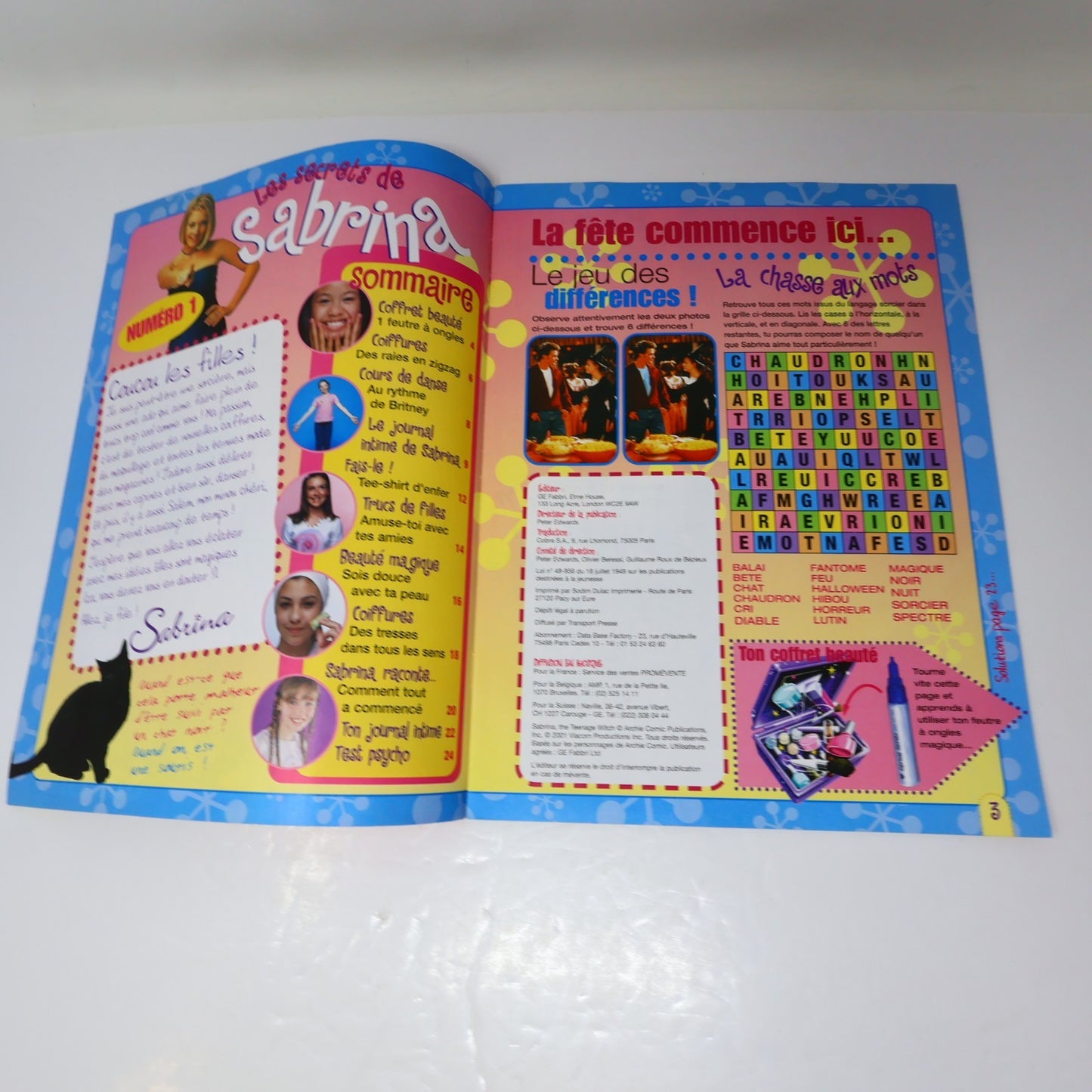 Les Secrets de Sabrina L'Apprentie Sorcière Lot 49 Magazines Teenage Witch Salem