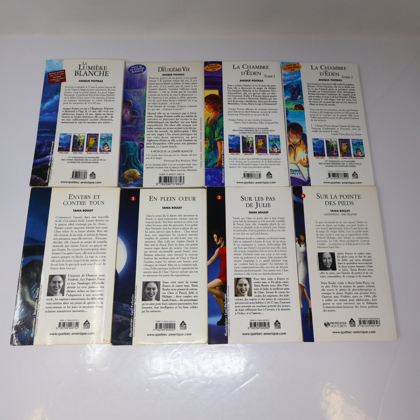 Titan Lot 19 Livres Cassiopée/Chambre d'Éden/Marie Tempête/Julie Jeunes Adultes