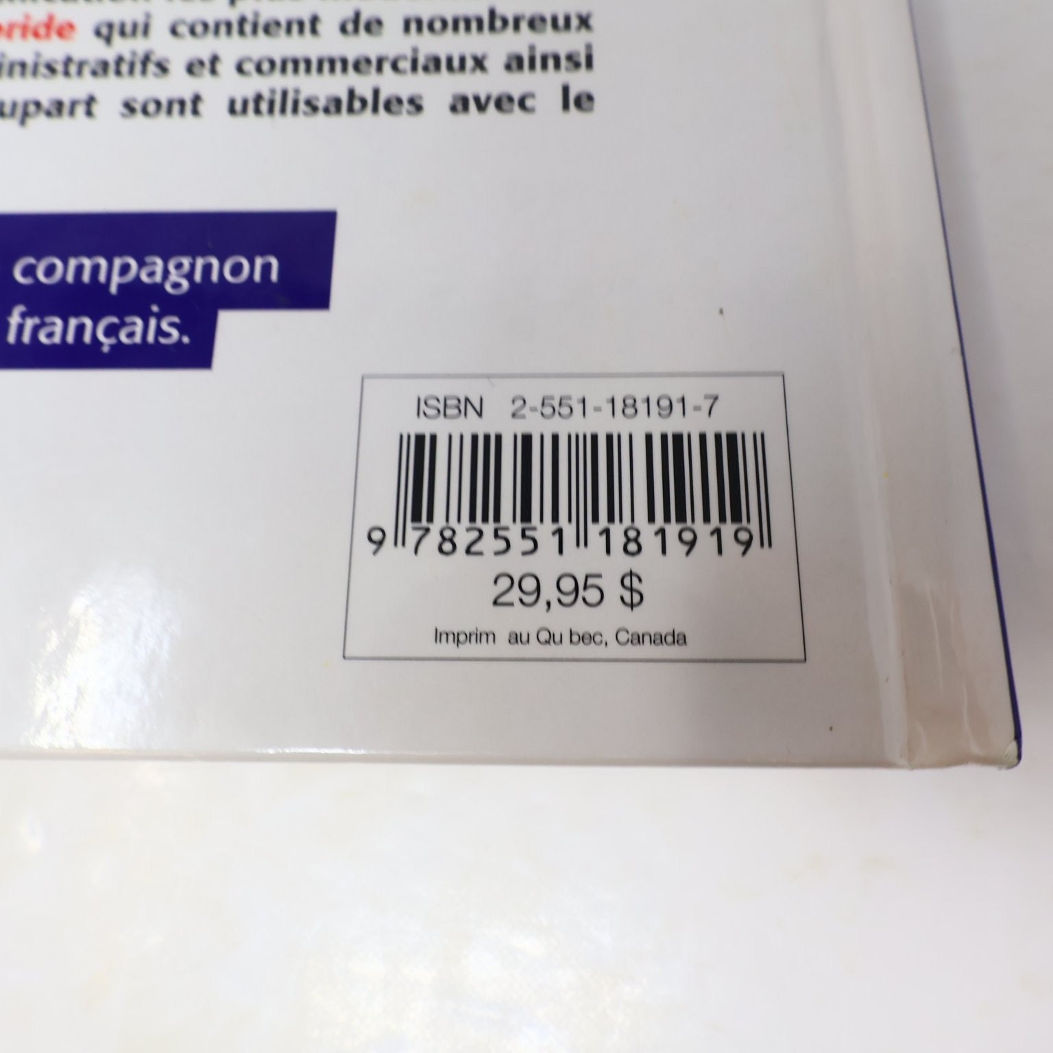 Le Français au Bureau Guilloton/Cajolot-Laganière 2000 5e Édition Québec Langue