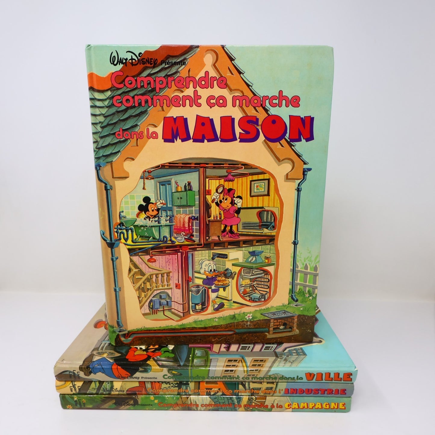 Comprendre Comment ca Marche Campagne/Ville/Maison/Industrie Lot 4 Livres Disney