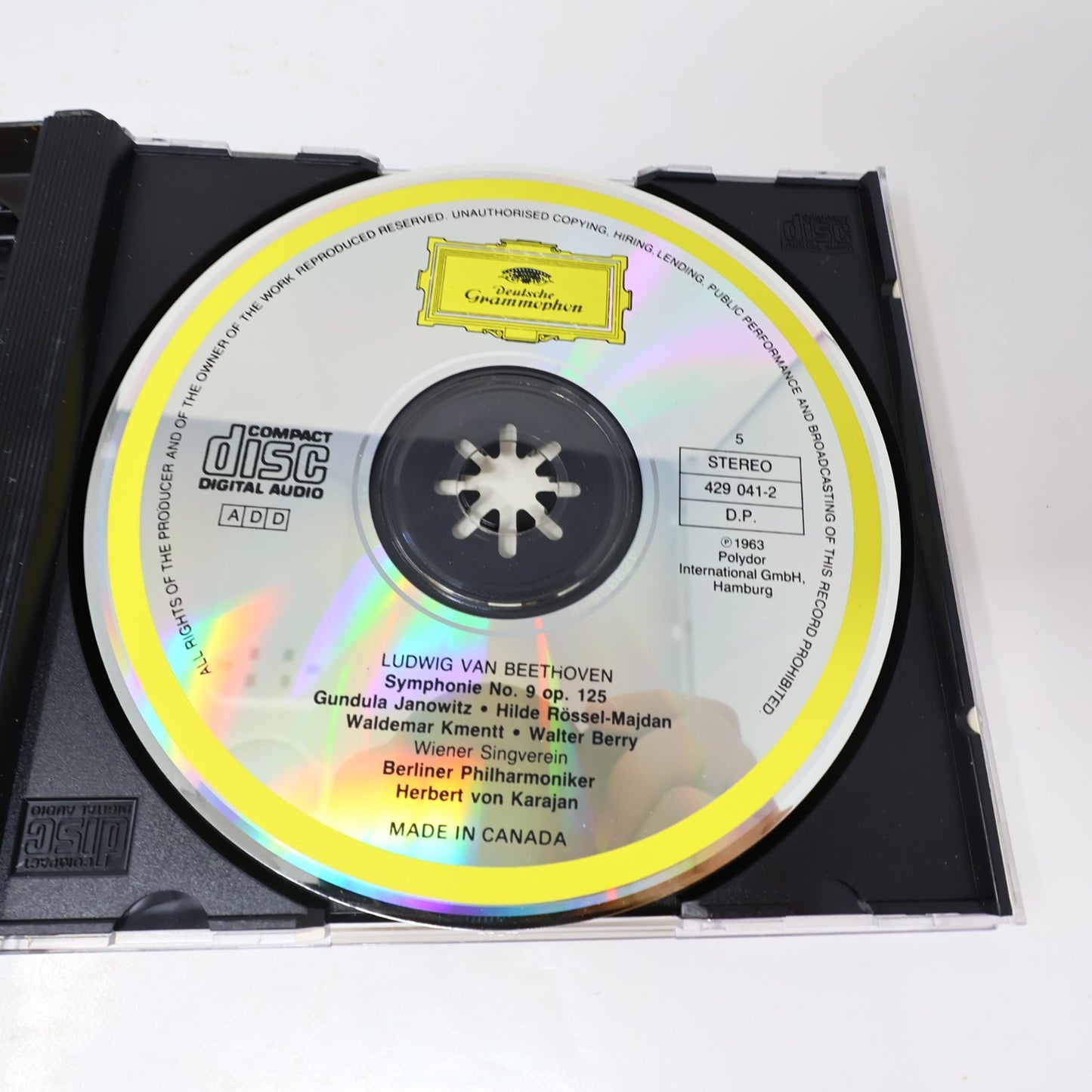 Beethoven Karajan #1-2 Symphonies 1-9 Lot 2 CD Boxset Deutshe Grammophon Tested