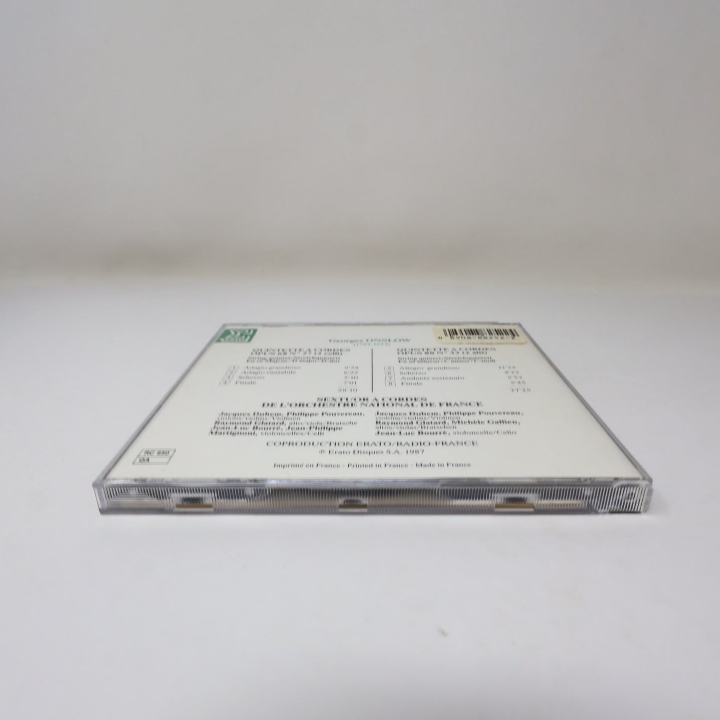 Georges Onslow 2 Quintettes à Cordes CD Erato 1987 Classical Romantic ECD 88252