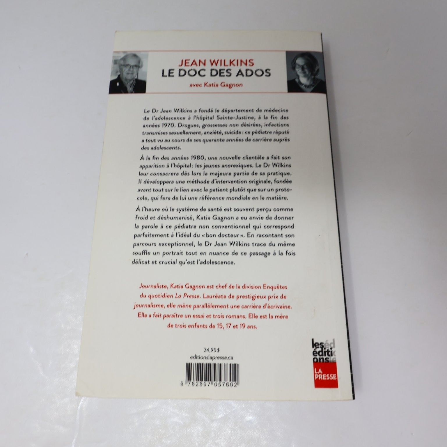 Le Doc des Ados Jean Wilkins 2019 Adolescence Médicine Anorexie Psycho La Presse
