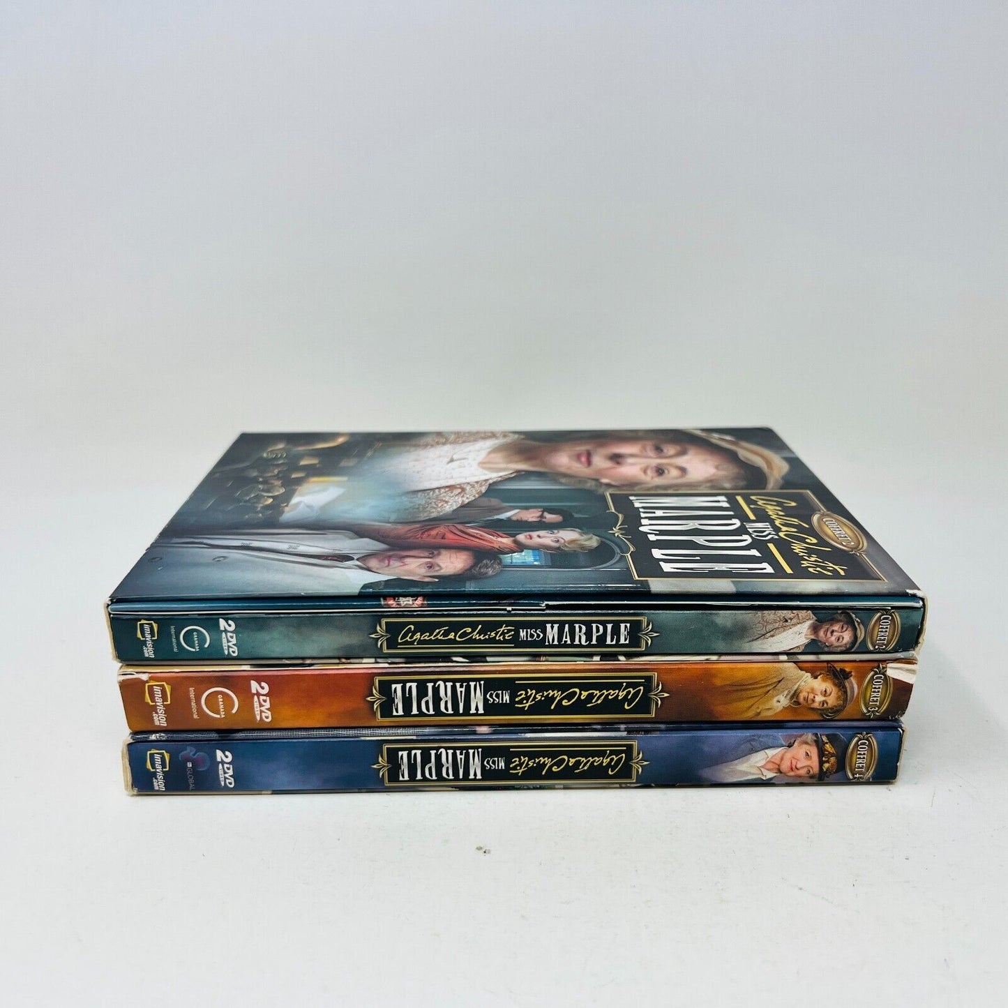 Agatha Christie Miss Marple Coffrets #2-3-4 DVD Français/French NTSC Lot Testés