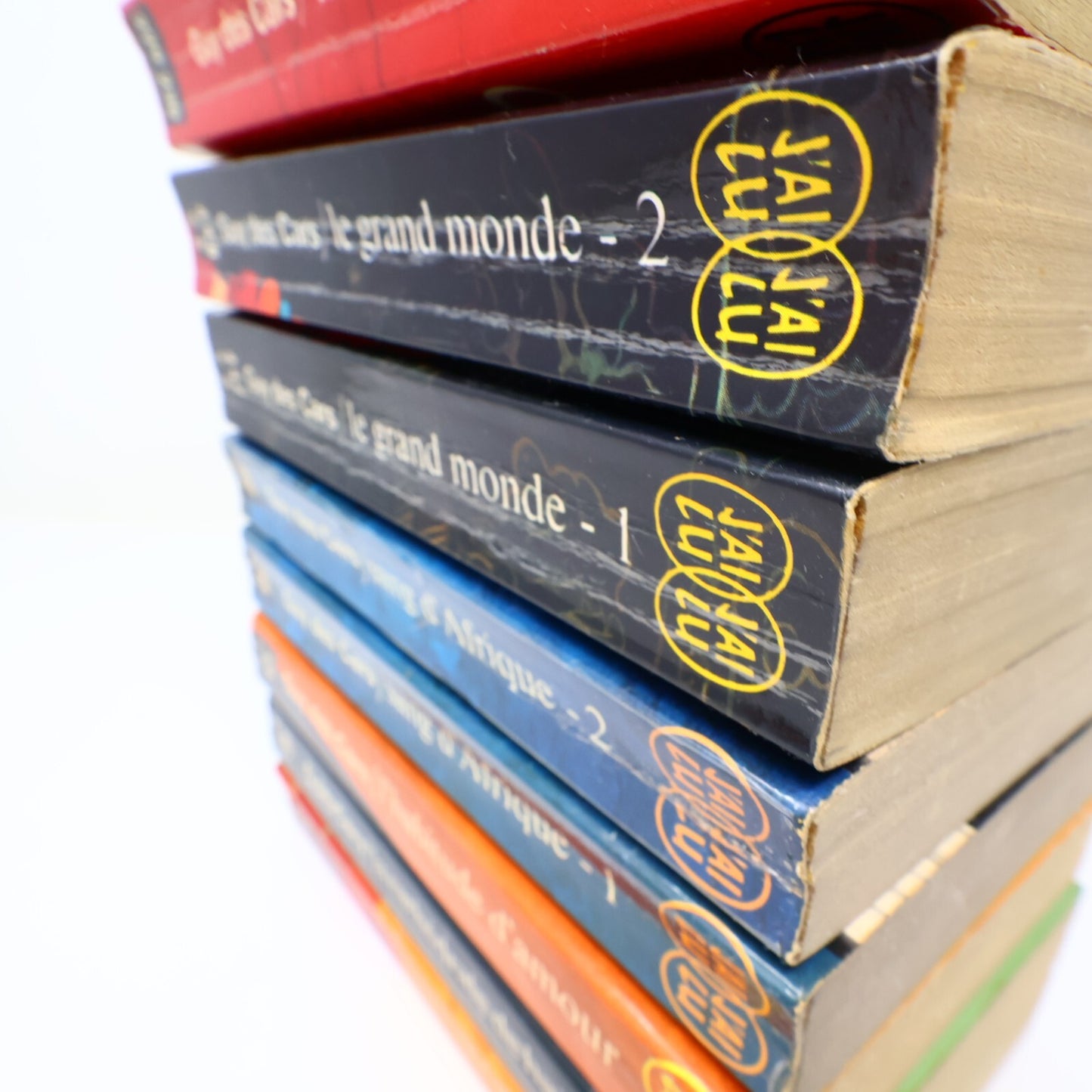 Guy des Cars Lot 8 Livres J'ai Lu Sang d'Afrique/Grand Monde/Corruptrice Romance